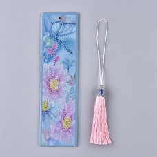 Rhinestone Art Kit - Butterfly and Flowers Tassel Bookmark
