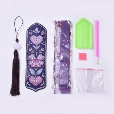 Rhinestone Art Kit - Butterfly Tassel Bookmark