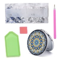 Rhinestone Art Kit - Mandala Round Mirror