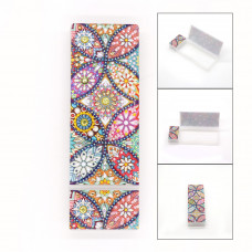 Rhinestone Art Kit - Multi Flower Pencil Case 