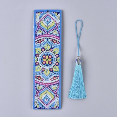 Rhinestone Art Kit - Blue Mandala Tassel Bookmark Rhinestone Art Kit - Blue Mandala Tassel Bookmark