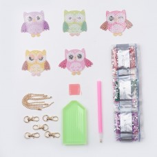 Rhinestone Art Kit - Owl Key Rings Rhinestone Art Kit - Owl Key Rings