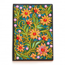Rhinestone Art Kit - Notebook  Flowers