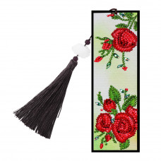 Rhinestone Art Kit -Rose Tassel Bookmark