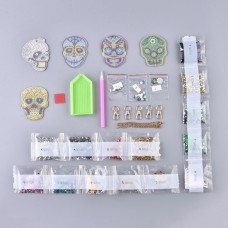 Rhinestone Art Kit - Skull Keyrings