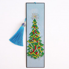 Rhinestone Art Kit -Christmas Tree Tassel Bookmark