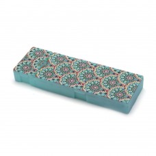 Rhinestone Art Kit - Green Mandala Flowers Pencil Case 