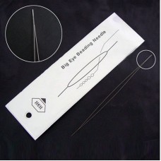 Stainless Steel Collapsible Big Eye Beading Needle Stainless Steel Collapsible Big Eye Beading Needle