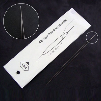 Stainless Steel Collapsible Big Eye Beading Needle Stainless Steel Collapsible Big Eye Beading Needle