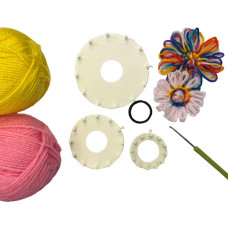 Flower Loom Set with Tools & Yarn