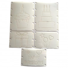 Card Embroidery Templates - Birthday Set 1