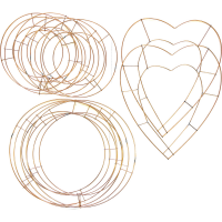 Wire Wreath Ring Collection -12 Pack Wire Wreath Ring Collection -12 Pack