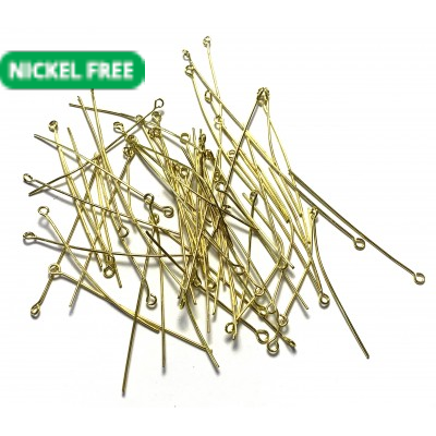 50mm Eyepins - Gold Tone