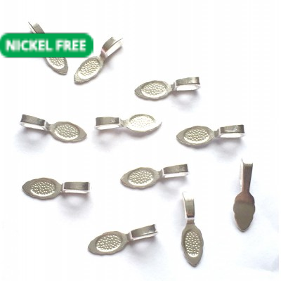 Glue on Bail – Silver Tone