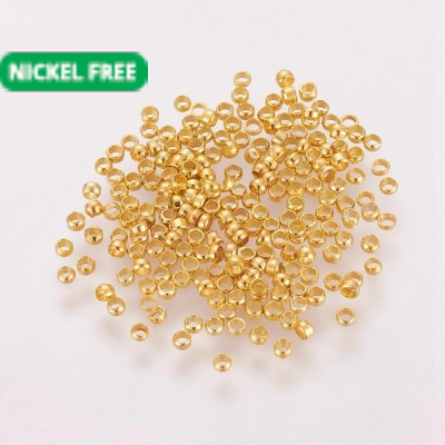 Crimp Beads – Gold Tone