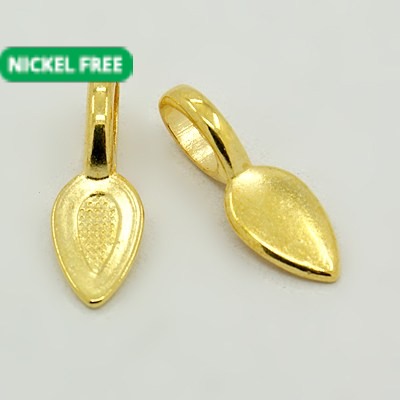 Glue on Bail – Gold Tone