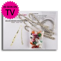 Deluxe Bookmark Kit - Silver Tone Flowers Deluxe Bookmark Kit - Silver Tone Flowers