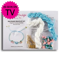Macrame Bracelet Kit - Blue & Pink Macrame Bracelet Kit - Blue & Pink