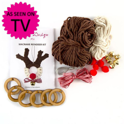 Macrame Reindeer Kit - Makes 6 Macrame Reindeer Kit - Makes 6