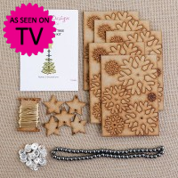 DIY Snowflake Tree Decoration Makes 5